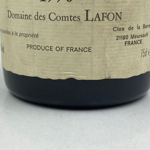コント ラ フォン ヴォルネイ サントノ デュ ミリュー 1990 750m 13.5% Comtes LAFON VOLNAY-SANTENOTS-DU-MILLEU ブルゴーニュワイン【O1】