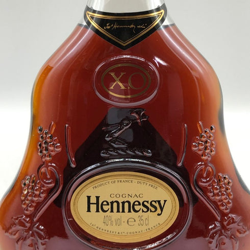 ヘネシーXO クリアボトル 金キャップ 350ml Hennessy コニャック【L0】