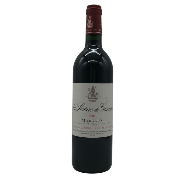 ラ シレーヌ ド ジスクール 2002 750ml 13% La Sirène de Giscours 【I0】