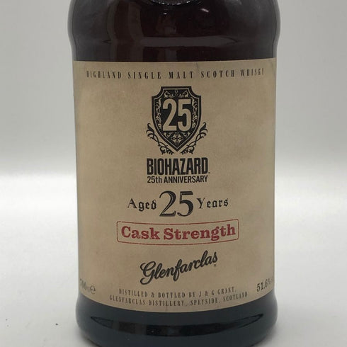 グレンファークラス 25年 カスクストレングス バイオハザード 25周年記念ボトル 700ml 51.6% GLENFARCLAS スコッチウイスキー【O2】