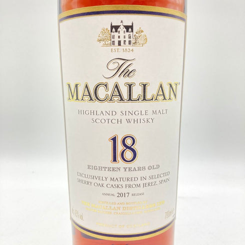 マッカラン 18年 シェリーオーク 2017リリース The MACALLAN 【T4】