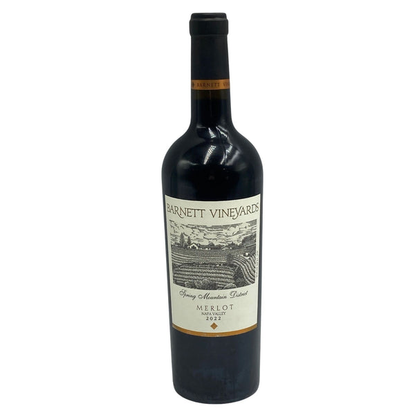 バーネットヴィンヤーズ メルロー スプリング マウンテン 2022 750ml 15% Barnett Vineyards Merlot Spring Mountain カリフォルニアワイン【D0】