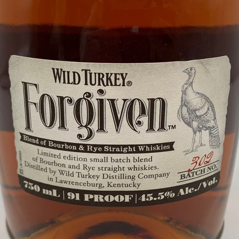 ワイルドターキー フォーギブン オールドボトル 750ml 45.5% WILD TURKEY Forgiven バーボン【M1】
