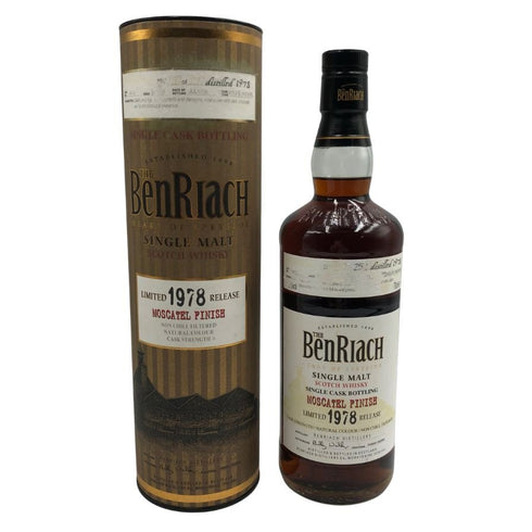 ベンリアック 30年 1978 リミテッドリリース モスカテルフィニッシュ 51.6% 700ml BenRiach スコッチウイスキー【S4】