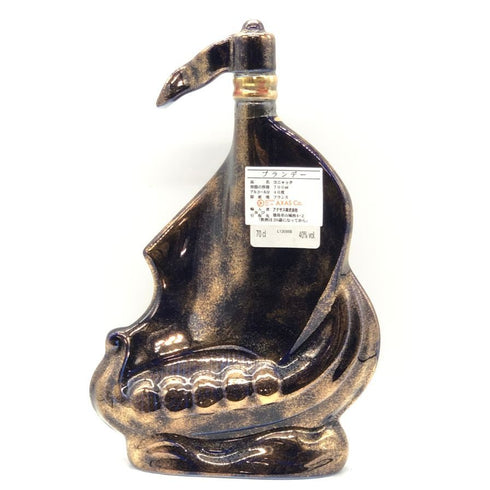 ラーセンシップ ボトル 青 陶器 700ml 40% LARSEN COGNAC ブランデー1414g【A1】