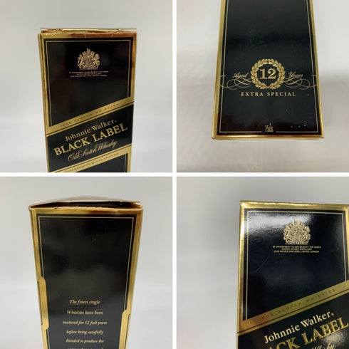 ジョニーウォーカー ブラックラベル 12年 黒キャップ 750ml 43% Johnnie Walker BLACK LABEL スコッチウイスキー【A4】