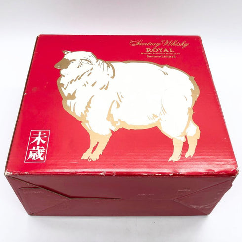 東京都限定◆サントリー ウイスキー ローヤル 干支ボトル 未歳 ひつじ 600ml 43% SUNTORY WHISKY ROYAL 1250.8g【N4】