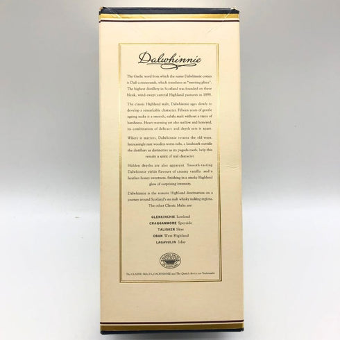 ダルユーイン 15年 旧ラベル 700ml 43% DAILUAINE スコッチウイスキー【W】