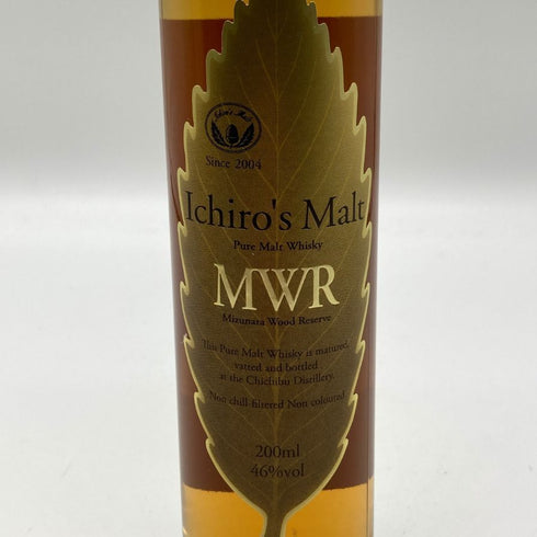 東京都限定◆ベンチャーウイスキー イチローズモルト MWR ミズナラウッドリザーブ 200ml 46% Ichiro's Molt 【H2】