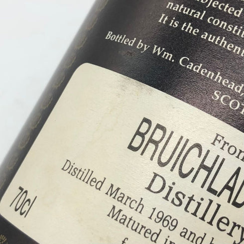 【同梱不可】 ブルイックラディ 23年 1969 ケイデンヘッド オーセンティック コレクション 150周年 700ml 54.4% BRUICHLADDICH CADEMHEAD スコッチウイスキー【P1】