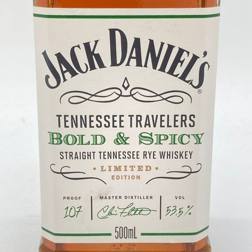 ジャックダニエル テネシートラベラーズ ボールド&スパイシー No.2 500ml 53.5% JACK DANIERL'S TENNESSEE TRAVELERS BOLD SPICY 【Y】
