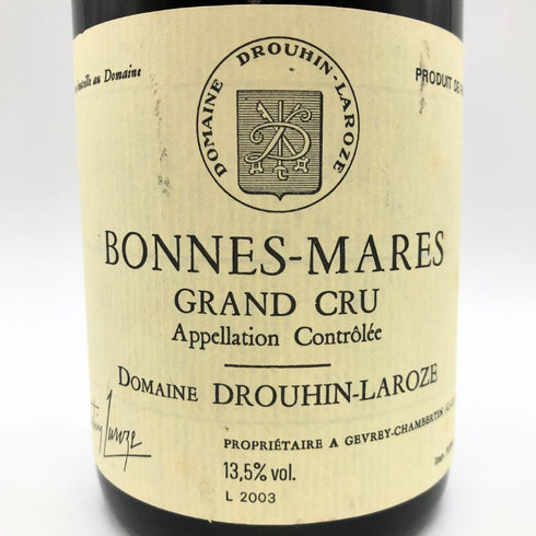 ドメーヌ ドルーアン ラローズ ボンヌ マール グラン クリュ 1992 750ml 13.5% DOMAINE DROUHIN LAROZE BONNES MARES GRAND CRU ブルゴーニュワイン【B4】