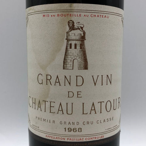 シャトー ラトゥール 1968 13.5% 750ml CHATEAU LATOUR ボルドーワイン【AFA15】