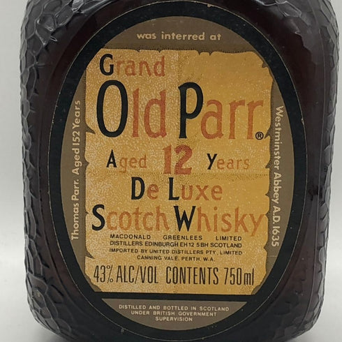 グランド オールドパー 12年 デラックス 750ml 43% Grand Old Parr De Luxe スコッチウイスキー【K0】