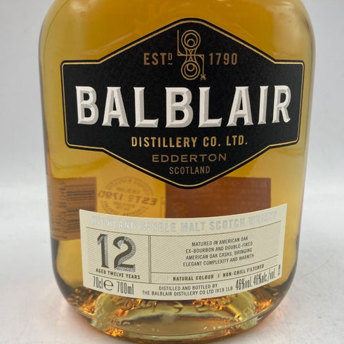 バルブレア 12年 700ml 46% BALBLAIR 【E3】