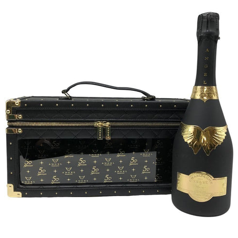 エンジェル ブリュット ブラック 5周年アニバーサリー レザータイプ 750ml 12.5% ANGEL BRUT シャンパン【S1】