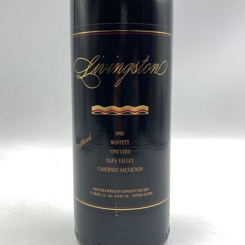 リヴィングストン モフェット ヴィンヤード カベルネ ソーヴィニヨン ナパバレー 1992 750ml 13% Livingston Moffete Vineyard Cabernet Sauvignon Napa Valley カリフォルニアワイン【J2】