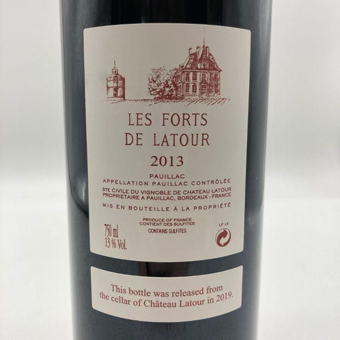 レ フォールド ラトゥール 2013 750ml 13.5% LES FORTS DE LATOUR 【P4】