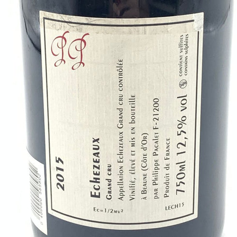 フィリップ パカレ エシェゾー グランクリュ 2015 750ml 12.5% Philippe Pacalet Echezeaux Grand Cru 【G4】