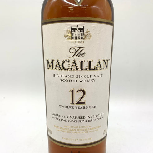 マッカラン 12年 ハイランド シェリーオーク 旧ボトル 700ml 40% MACALLAN HIGHLAND SHERRY OAK スコッチウイスキー【Q】