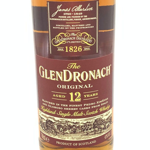グレンドロナック 12年 オリジナル オールシェリー 43% 700ml GLENDRONACH スコッチウイスキー【S4】