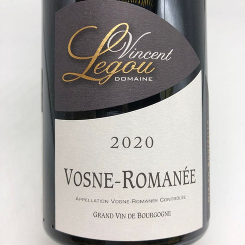 ヴァンサン ルグー ヴォーヌ ロマネ 2020 750ml 13% VOSNE-ROMANEE Vincent Legou ブルゴーニュワイン【T1】