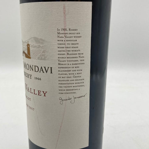 ロバート モンダヴィ ナパ ヴァレー メルロー 2017 750ml 14.5% Robert Mondavi Winery Napa Valley Merlot 【E4】
