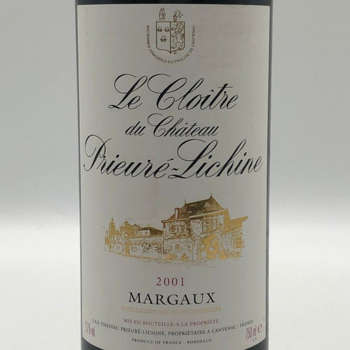 ル クロワトル デュ シャトー プリューレ リシーヌ 2001 750ml 13% Le Cloitre du Chateau Prieure Lichine ボルドーワイン【L4】