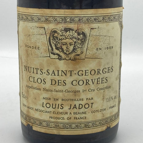 ルイジャド ニュイ サン ジョルジュ クロ デ コルヴェ 1989 750ml 13.5% LOUIS JADOT ブルゴーニュワイン【L1】