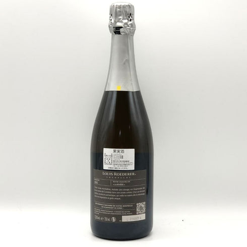 ルイ ロデレール ブリュット ナチュール ブラン 2015 フィリップ スタルク 12.5% 750ml Louis Roederer et Philippe Starck Brut Nature シャンパン【S0】