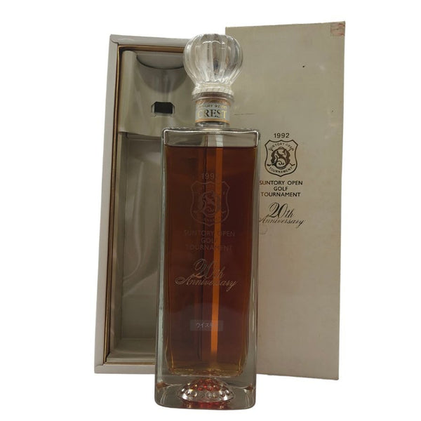 東京都限定◆サントリー クレスト 12年 1992 オープン ゴルフ トーナメント 20周年記念ボトル 700ml 43% SUNTORY CREST 【T1】
