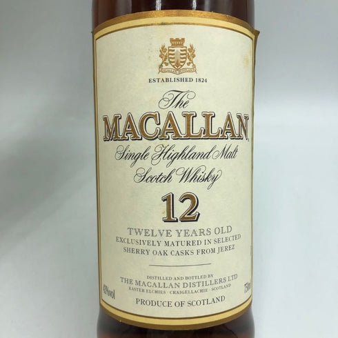 ザ マッカラン 12年 旧ボトル シェリーオークカスク 750ml 43% THE MACALLAN スコッチウイスキー【K4】