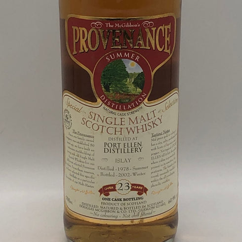 ポートエレン 23年 1978-2002 ダグラス マックギボン ボトラーズ プロヴェナンス 700ml 60.9% PORT ELLEN スコッチウイスキー【同梱不可】【N0】