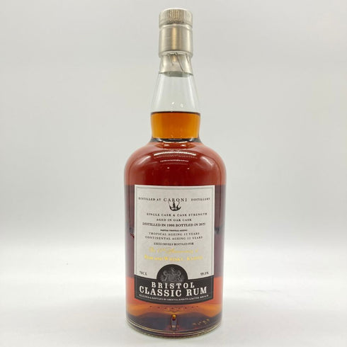 カロニー 1998 ラムアンドウイスキー 京都様15周年記念ボトル ブリストル 700ml 59.0% CARONI for Rum and Whisky Kyoto 15th Anniversary BRISTOL 【C1】