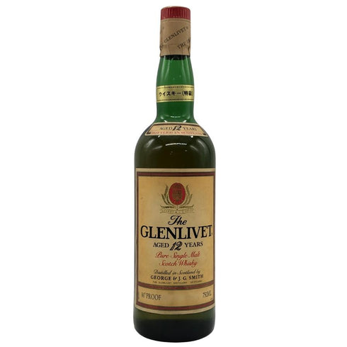 グレンリベット 12年 特級 アンブレンデッド 赤アザミ 旧ボトル 750ml 43% GLENLIVET スコッチウイスキー【A4】