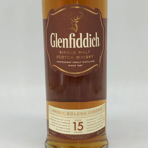 グレンフィディック 15年 ソレラリザーブ 旧ラベル 700ml 40% Glenfiddich スコッチウイスキー【L4】