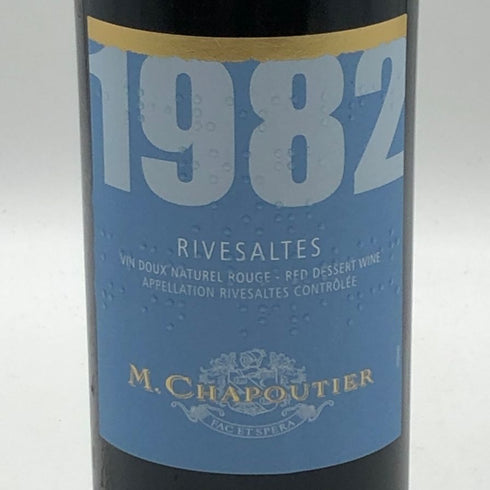 シャプティエ リヴザルト 1982 500ml 16% M.CHAPOUTIER RIVESALTES フランスワイン【J2】