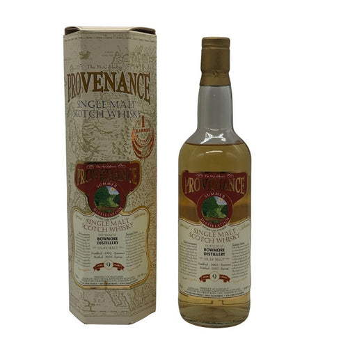 ボウモア 9年 1992-2002 カスクストレングス プロヴェナンス サマー ディティレーション 700ml 59.9% BOWMORE スコッチウイスキー【N0】