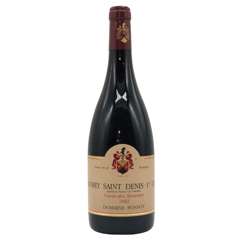 ドメーヌ ポンソ モレ サン ドニ プルミエクリュ キュヴェ デ ザルエット 2002 15% 750ml Dom. Ponsot Morey Saint Denis 1er Cru Cuvée des Alouettes ブルゴーニュワイン【I4】