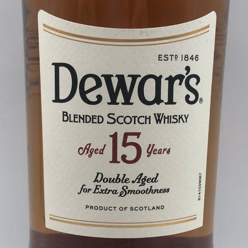 デュワーズ 15年 ダブルエイジド 750ml 40% Dewars スコッチウイスキー【Q4】