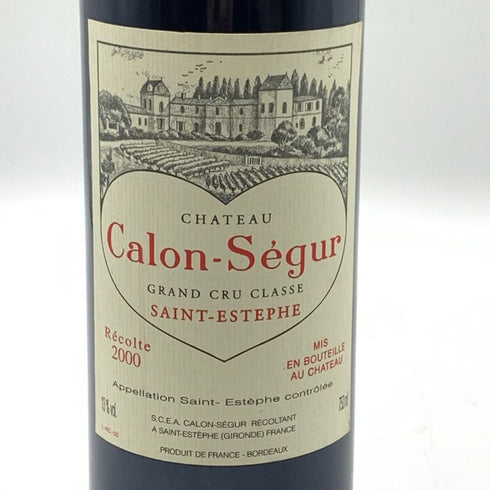 シャトー カロン セギュール 2000 750ml 13% Chateau Calon Segur ボルドーワイン【G1】