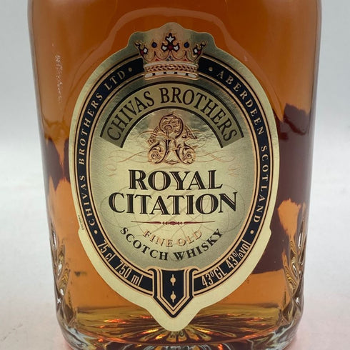 シーバスブラザーズ ロイヤルサイテーション 43% 750ml CHIVAS BROTHERS ROYAL CITATION スコッチウイスキー【H4】
