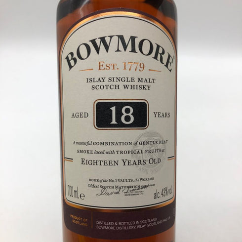 ボウモア 18年 700ml 43% BOWMORE スコッチウイスキー【K1】
