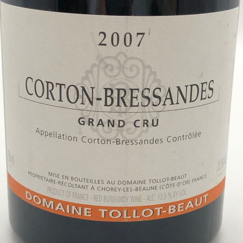 ドメーヌ トロ ボー コルトン ブレッサンド グランクリュ 2007 13.5% 750ml DOMAINE TOLLOT BEAUT ブルゴーニュワイン【X1】