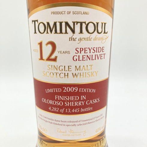 トミントール 12年 オロロソシェリーカスク スペイサイド グレンリベット リミテッドエディション 2009 700ml 40% TOMINTOUL 【D2】