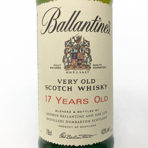 バランタイン 17年 ベリーオールド 青青紋章 旧ボトル 700ml 43% Ballantines's Very Old スコッチウイスキー【A】
