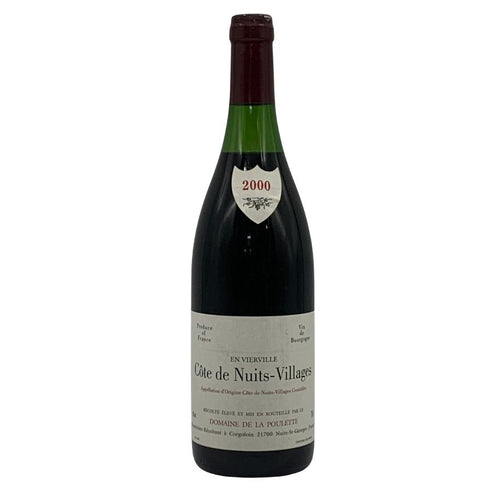 ドメーヌ ド ラ プレット コート ド ニュイ ヴィラージュ ヴィエルヴィル 2000 13% 750ml DOMAINE DE LA POULETTE ブルゴーニュワイン【F0】