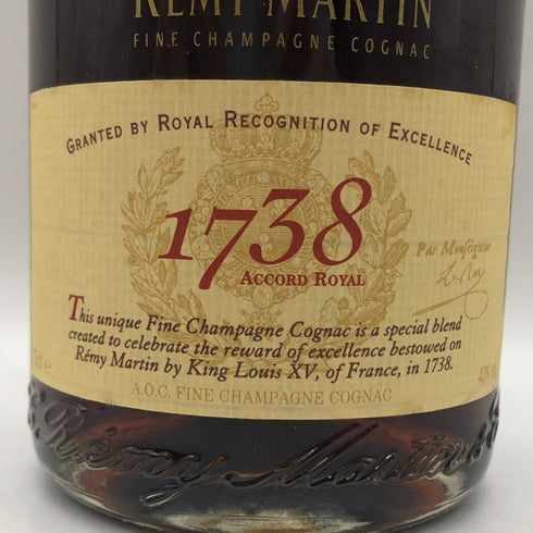 レミーマルタン 1738 アコードロイヤル 750ml 40% REMY MARTIN コニャック【V1】