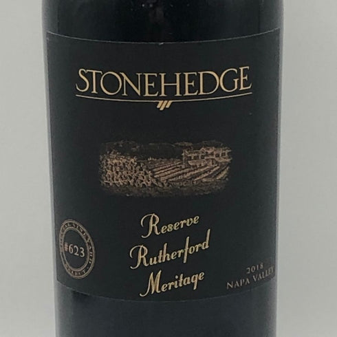 ストーンヘッジ メリタージュ リザーヴ ラザフォード ナパヴァレー2018 750ml 14.5% STONE HEDGE MERITAGE RESERVE RUTHERFORD NAPA VALLEY カリフォルニアワイン【C0】