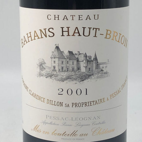 シャトー バーン オー ブリオン 2001 13% 750ml Chateau Bahans Haut-Brion ボルドーワイン【S0】